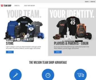 Wilsonteamshop.com(Wilson Team Shop) Screenshot