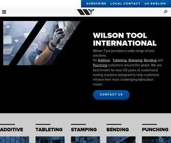 Wilsontool.com(Sheet Metal Tooling Solutions) Screenshot
