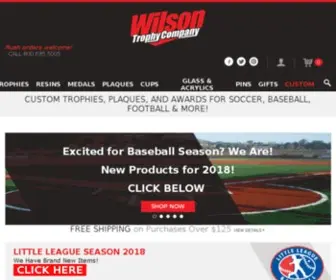 Wilsontrophy.com(Custom Trophies) Screenshot