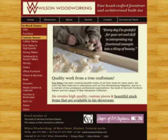 Wilsonwoodwork.com(Handcrafted Wood Furniture) Screenshot