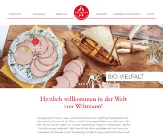 Wiltmann.de(Westfälische Fleischwarenfabrik) Screenshot