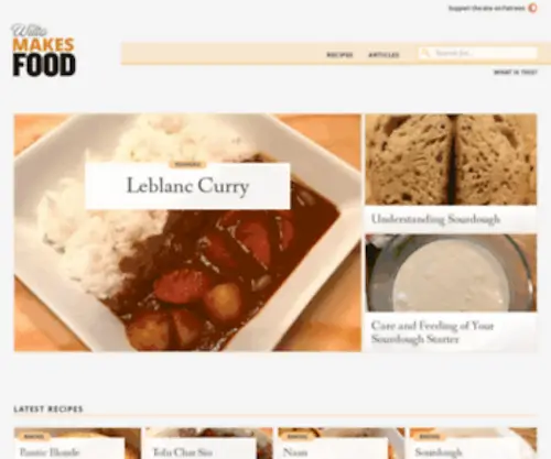 Wiltomakesfood.com(Wilto Makes Food) Screenshot