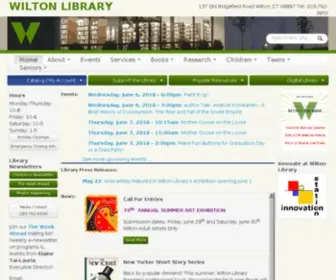 Wiltonlibrary.org(Wilton Library) Screenshot