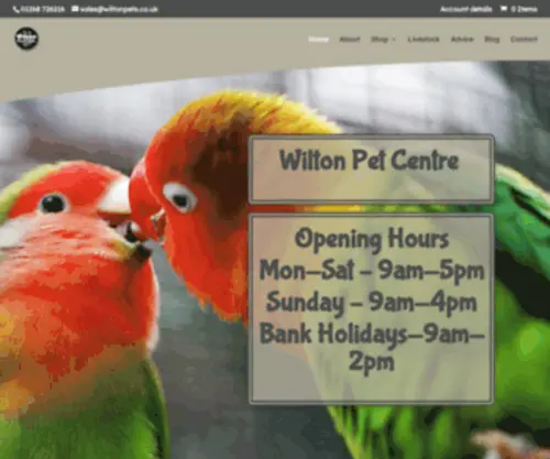 Wiltonpets.co.uk(Wilton Pet Centre) Screenshot