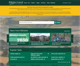 Wiltshire.gov.uk(Wiltshire Council) Screenshot