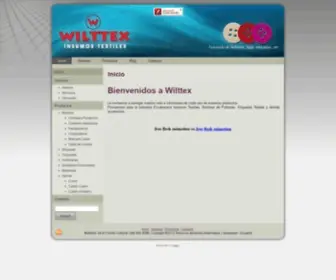 Wilttex.com.ec(Insumos Textiles) Screenshot