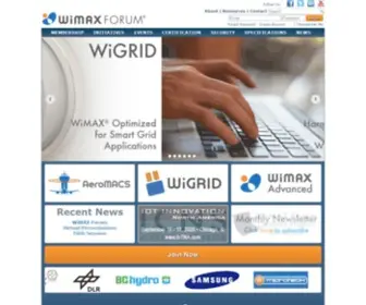 Wimaxforum.org(WiMAX Forum) Screenshot