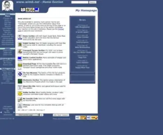 Wimb.net(My Homepage with four sections) Screenshot