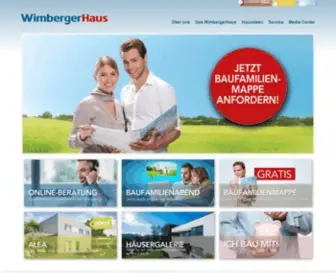 Wimbergerhaus.at(Hausbau Niederösterreich) Screenshot