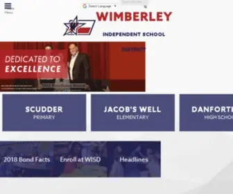 Wimberleyisd.net(Wimberley Ind School Dist) Screenshot