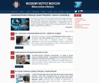 Wim.mil.pl(Wojskowy Instytut Medyczny) Screenshot