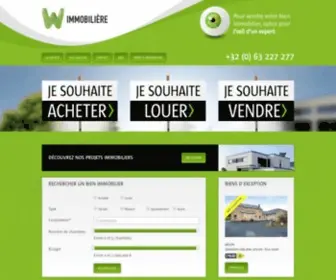 Wimmobiliere.com(W Immobilière) Screenshot