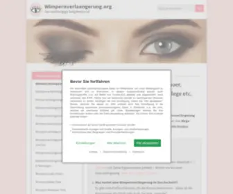 Wimpernverlaengerung.org(Wimpernverlaengerung) Screenshot