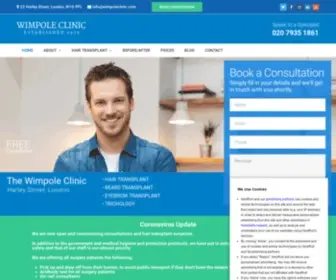 Wimpoleclinic.com(Wimpole Hair Transplant Clinic) Screenshot