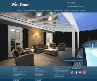 Win-Door.dk(Alt i udestuer og terrasseoverdækninger) Screenshot