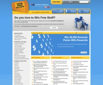 Win-Free-Stuff.com.au Screenshot