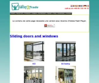 Win2Trade.com(Manufacturer of window and door Systems) Screenshot