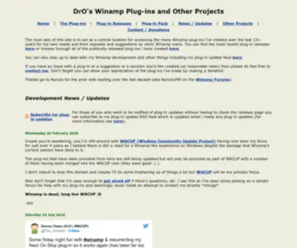 Winampplugins.co.uk(DrO's Winamp Plug) Screenshot
