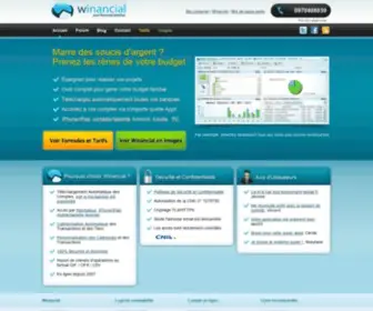 Winancial.com(Gestion de Compte en Ligne et Budget Familial) Screenshot