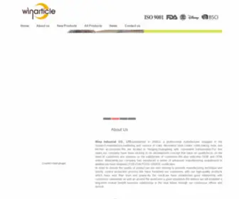 Winarticle.com(Wina Idustrial CO) Screenshot