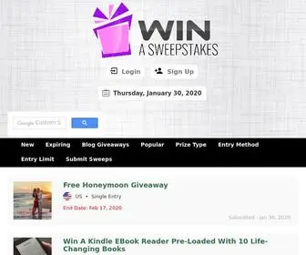 Winasweepstakes.com Screenshot