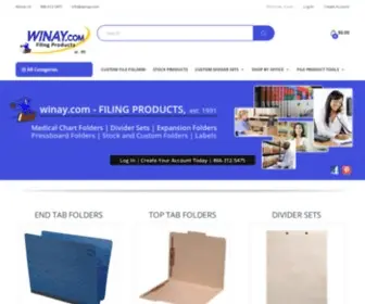 Winay.com(FILING PRODUCTS) Screenshot