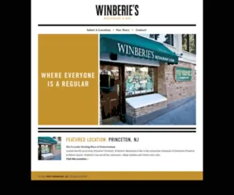 Winberies.com(Winberie's Restaurant) Screenshot