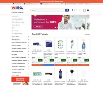 Winc.com.au(Furniture, Stationery, Hygiene, Technology, Delivered) Screenshot