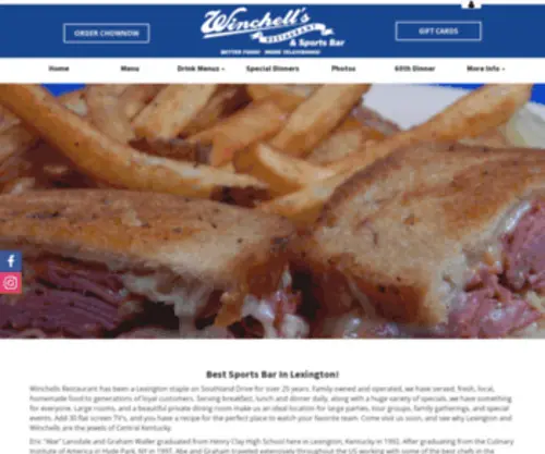 Winchellsrestaurant.com(Winchell's) Screenshot