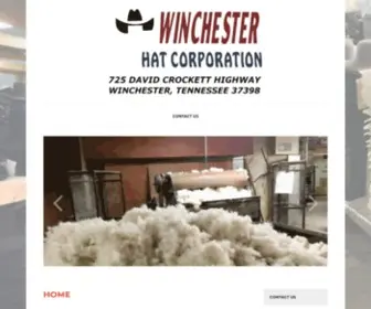 Winchesterhats.com(Winchester Hat Co) Screenshot