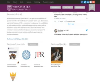 Winchesteruniversitypress.org(Winchester University Press) Screenshot