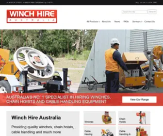 Winchhire.com.au(Winch Hire Australia) Screenshot