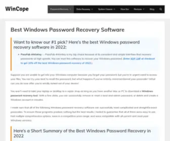 Wincope.com(Top 6 Best Windows Password Recovery Software inWinCope) Screenshot