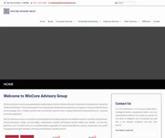 Wincoreadvisory.com(Wincore Advisory Group) Screenshot
