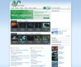 Wincustomize.com(Windows 10 themes) Screenshot