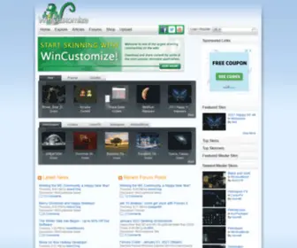 Wincustomize.org(Windows 10 themes) Screenshot