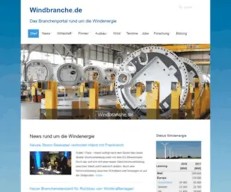 Windbranche.de(Ausbau Windenergie) Screenshot