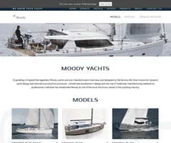 Windcraftmoody.com(Moody Yachts) Screenshot