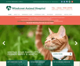 Windcrestanimal.com(Veterinarian and Animal Hospital in Wilmington) Screenshot