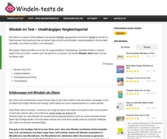 Windeln-Tests.de(Die besten Windeln im Test) Screenshot