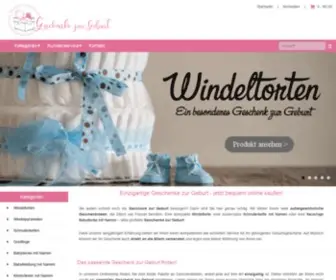 Windeltorte-Exclusive.de(Einzigartige Geschenke zur Geburt bequem online kaufen) Screenshot