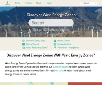 Windenergyzones.com(Wind Energy Zones™) Screenshot