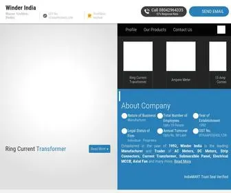 Winderindia.com(Winder India) Screenshot
