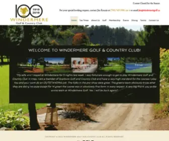 Windermeregolf.ca(Windermere Golf and Country Club) Screenshot