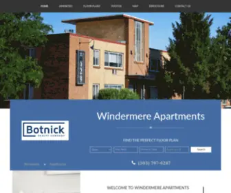 Windermerelittleton.com(Windermere Apartments) Screenshot