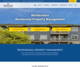 Windermereresidentialmanagement.com(Property Management) Screenshot