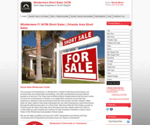 Windermereshortsales.net(Windermere Fl Short Sales) Screenshot