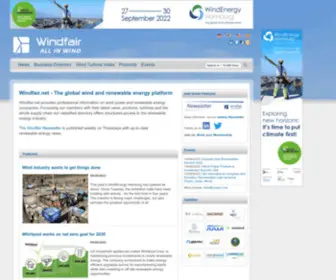 Windfair.net(Wind Energy and Wind Power Industry Portal) Screenshot