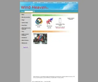 Windheaven.com(Kites) Screenshot