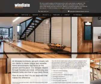 Windiatearchitects.com.au(Windiate ARCHITECTS Melbourne) Screenshot